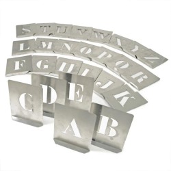 Tábla acél sablon készlet A-Z-ig 26 db-os (KEN5612700K) Tábla acél sablon készlet A-Z-ig 26 db-os (KEN5612700K)