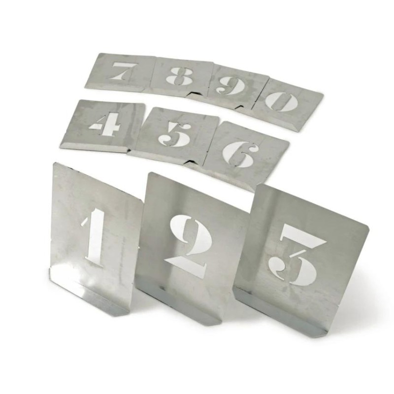 Tábla acél sablon készlet 0-9-ig 70mm (KEN5610700K)