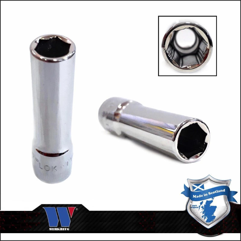Lok-Typ Dugókulcs - crowafej 3/8" 9 mm 6 lap hosszú (1234-2-WW)