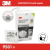 Légzésvédő maszk - FFP2 - KN95 szelep nélküli, fülpánttal, professzionális, 3M (9501+) Légzésvédő maszk - FFP2 - KN95 szelep nélküli, fülpánttal, professzionális, 3M (9501+)