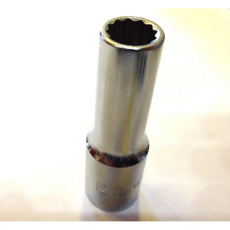 Dugókulcs - crowafej 1/2' 12 szög hosszú 12 mm Genius ( 437812 )