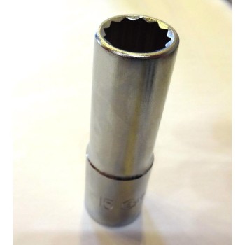 Dugókulcs - crowafej 1/2' 12 szög hosszú 15 mm Genius ( 437815 )