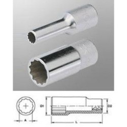Dugókulcs - crowafej 1/2' 12 szög hosszú 29 mm Genius ( 437829 ) Dugókulcs - crowafej 1/2' 12 szög hosszú 29 mm Genius ( 437829 )