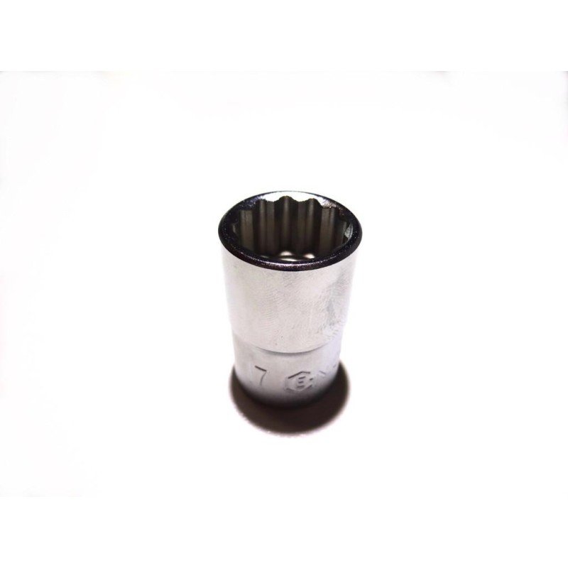 Dugókulcs - crowafej 1/2' 12 szög normál 17 mm Genius ( 433817 )