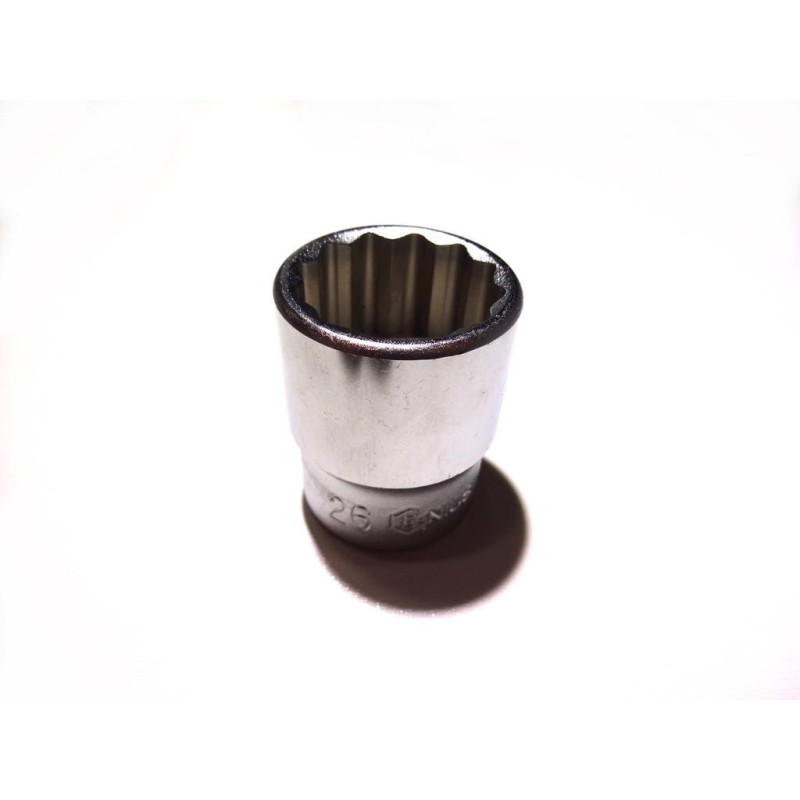 Dugókulcs - crowafej 1/2' 12 szög normál 26 mm Genius ( 433826 )