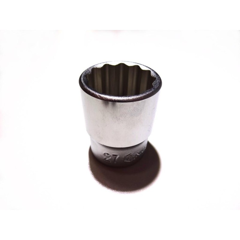 Dugókulcs - crowafej 1/2' 12 szög normál 27 mm Genius ( 433827 )