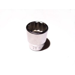 Dugókulcs - crowafej 1/2' 12 szög normál 28 mm Genius ( 433828 ) Dugókulcs - crowafej 1/2' 12 szög normál 28 mm Genius ( 433828 )