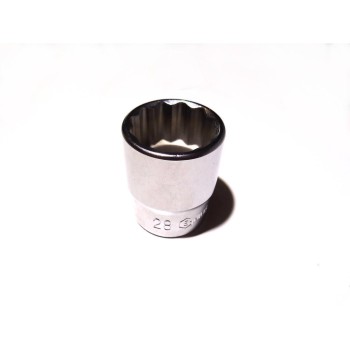 Dugókulcs - crowafej 1/2' 12 szög normál 28 mm Genius ( 433828 )