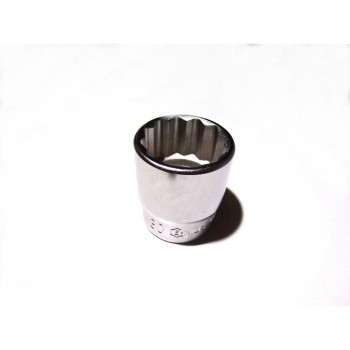 Dugókulcs - crowafej 1/2' 12 szög normál 30 mm Genius ( 433830 )
