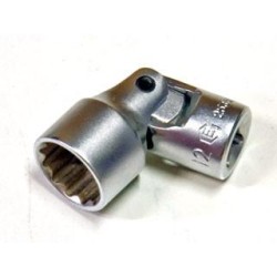 Dugókulcs - crowafej 1/4' 12 szög csuklós 12 mm Genius (253512) Dugókulcs - crowafej 1/4' 12 szög csuklós 12 mm Genius (253512)