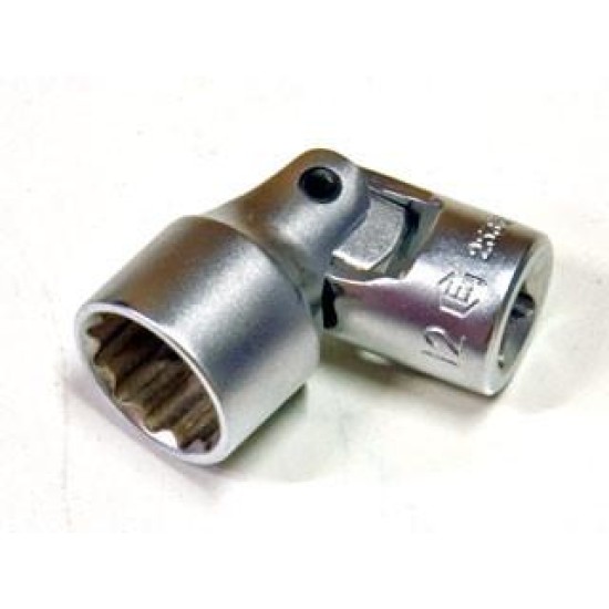 Dugókulcs - crowafej 1/4' 12 szög csuklós 12 mm Genius (253512)