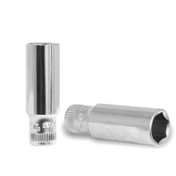 Dugókulcs - crowafej 1/4' 6 lap hosszú 10 mm Genius ( 225210 )