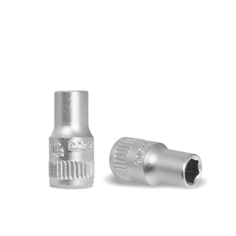 Dugókulcs - crowafej 1/4' 6 lap normál 08 mm Genius ( 222508 )