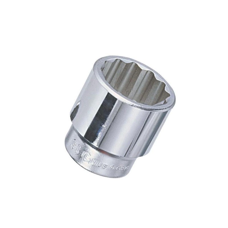 Dugókulcs - crowafej 3/4' 12 szög normál 36 mm Genius ( 635236 )