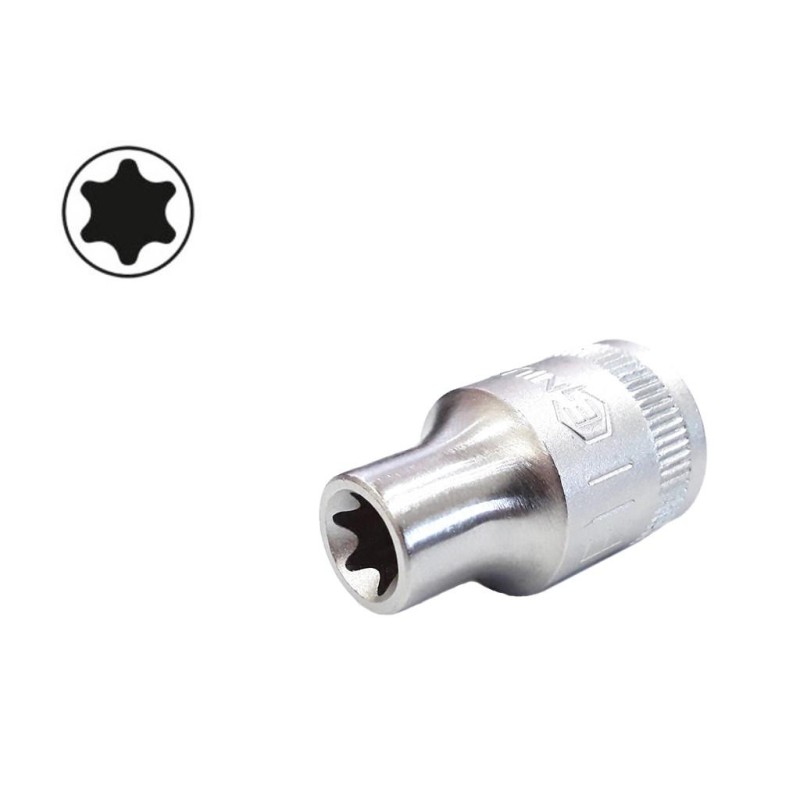 Dugókulcs - crowafej 3/8' belső torx E11 Genius (353511)