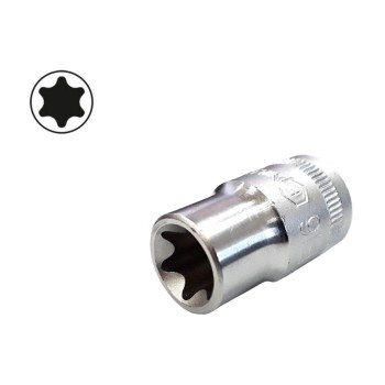 Dugókulcs - crowafej 3/8' belső torx E16 Genius (353516)