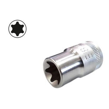 Dugókulcs - crowafej 3/8' belső torx E18 Genius (353518)