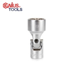 Dugókulcs - crowafej 3/8" csuklós 19 mm Genius (355619) Dugókulcs - crowafej 3/8" csuklós 19 mm Genius (355619)