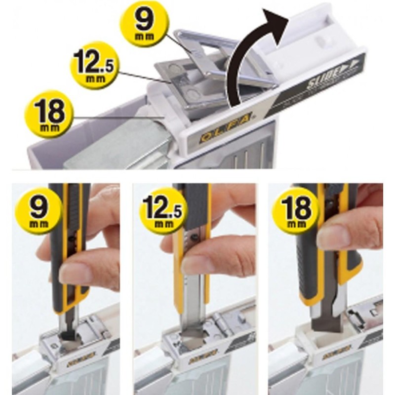 Pengetörő doboz OLFA profi - szürke (DC-6) Pengetörő doboz OLFA profi - szürke (DC-6)