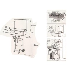 Alkatrészmosó berendezés 065/050 literes - levegős (XH-PDCT) Alkatrészmosó berendezés 065/050 literes - levegős (XH-PDCT)