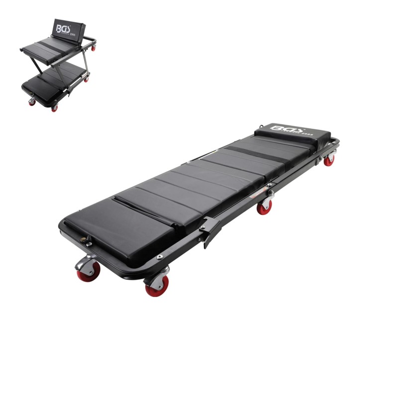 Aláfekvő fém 6 kerekű kétfunkciós 2:1 fekpad + ülő gurulós pad egyben (BGS-2995) Aláfekvő fém 6 kerekű kétfunkciós 2:1 fekpad + ülő gurulós pad egyben (BGS-2995)