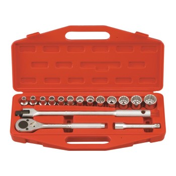 Dugókulcs készlet 1/2' 12 sz. COLOS 16 db-os Genius (TW-416S)