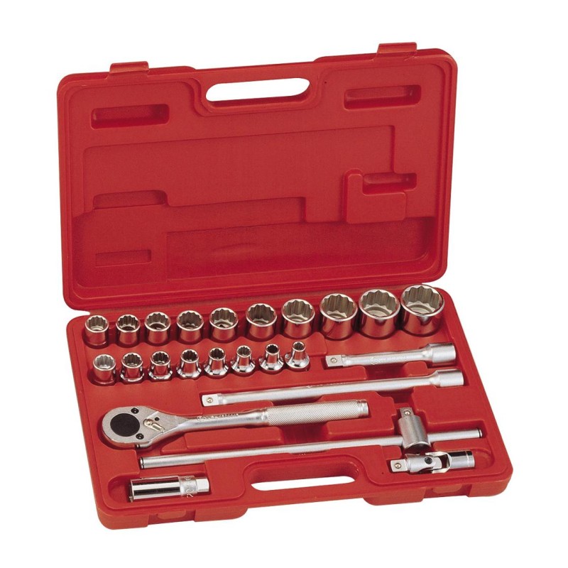 Dugókulcs készlet 1/2' 12 sz. COLOS 24 db-os Genius (TW-424S)