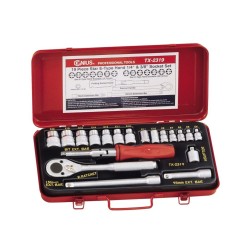 Dugókulcs készlet 1/4" - 3/8" belső E-torx E4-E20 19 db-os Genius (TX-2319) Dugókulcs készlet 1/4" - 3/8" belső E-torx E4-E20 19 db-os Genius (TX-2319)