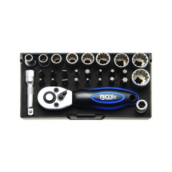 Dugókulcs klt. Gear Lock - Alldrive 1/4' 28 db-os klt. (BGS-2143) Dugókulcs klt. Gear Lock - Alldrive 1/4' 28 db-os klt. (BGS-2143)