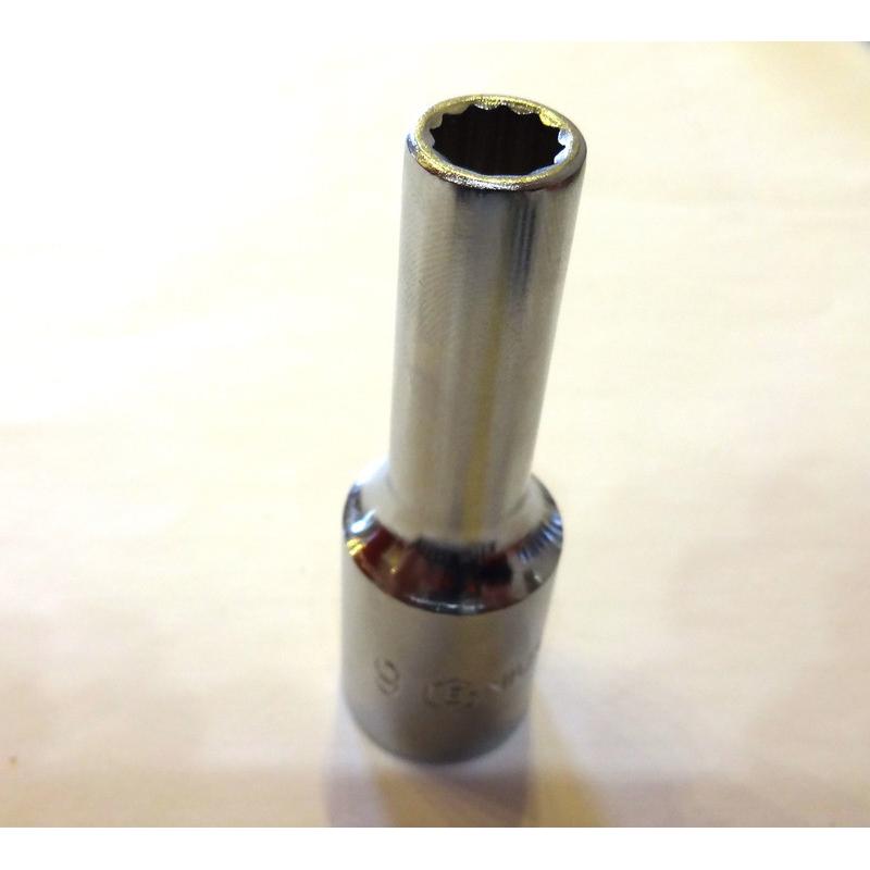 Dugókulcs - crowafej 1/2' 12 szög hosszú 09 mm Genius ( 437809 )