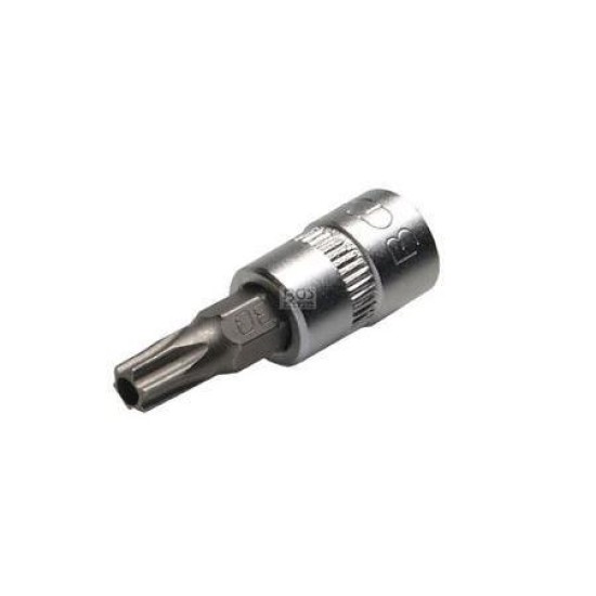 Rátűzőkulcs - crowa+bit 1/4' torx, furatos TPX30 BGS (BGS-2362)