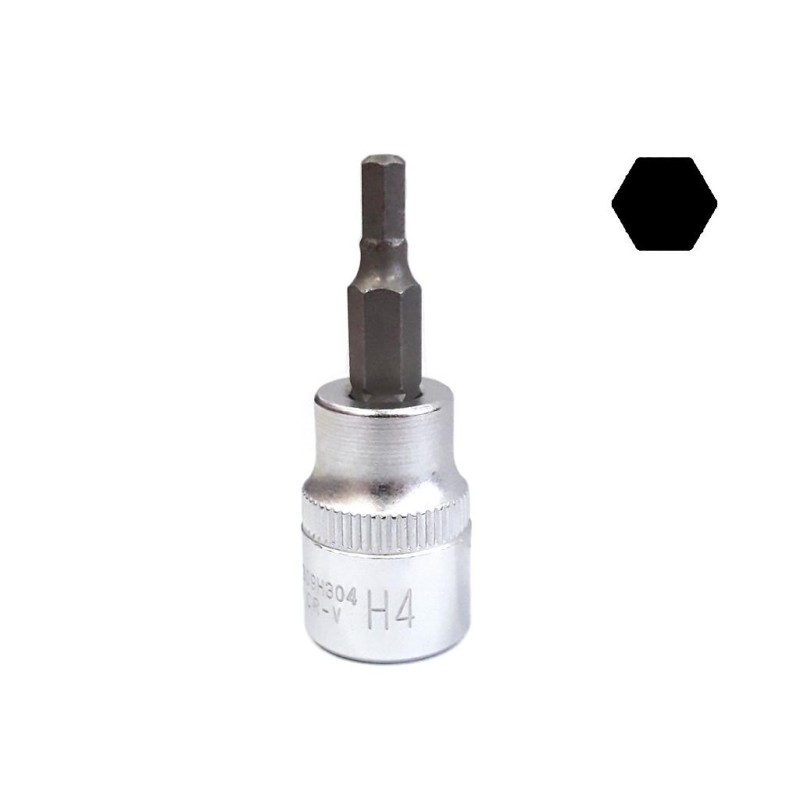 Rátűzőkulcs - crowa+bit 3/8' imbusz 04 mm (S09H304)