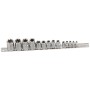 Dugókulcs - crowafej klt. 1/2&quot;-3/8&quot;-1/4&quot; belső E-torx 14 db-os E4-E24 (TX-23414)