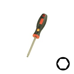 Csavarhúzó imbusz, gömbvégű 9 mm - Genius (508+4849) Csavarhúzó imbusz, gömbvégű 9 mm - Genius (508+4849)