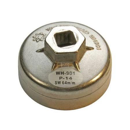 Olajszűrő leszedő kupak 064 mm x 14 lap Alu (BGS-1042)