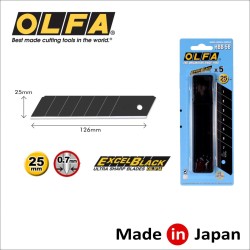 Penge OLFA tördelhető 25 mm 5 db - fekete, bliszteres (HBB-5B) Penge OLFA tördelhető 25 mm 5 db - fekete, bliszteres (HBB-5B)
