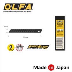 Penge OLFA tördelhető 9 mm 50 db - fekete (ABB-50) Penge OLFA tördelhető 9 mm 50 db - fekete (ABB-50)