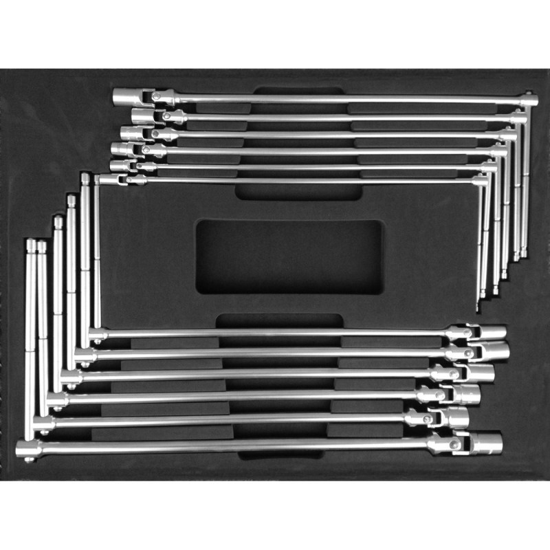 T-kulcs csuklós készlet tálcás 8-19-ig 12 db-os (SW3204) T-kulcs csuklós készlet tálcás 8-19-ig 12 db-os (SW3204)