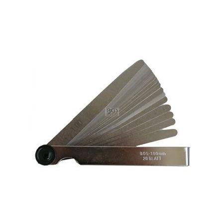 Hézagmérő klt. 20 lapos 0,05 - 1,0 mm BGS (BGS-3083)