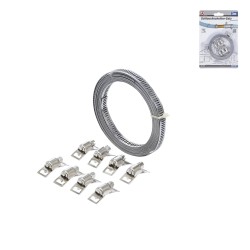 Csőbilincs szalag, végtelenített 8 mm x 3 méter + szorítók (BGS-1794) Csőbilincs szalag, végtelenített 8 mm x 3 méter + szorítók (BGS-1794)