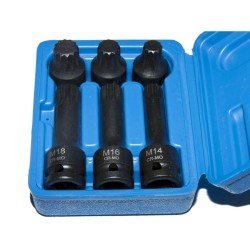 Légkulcsfej klt. 1/2' XZN - Spline 6 db-os M14-M16-M18 (SW2501) Légkulcsfej klt. 1/2' XZN - Spline 6 db-os M14-M16-M18 (SW2501)