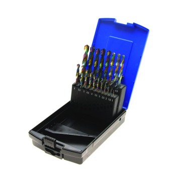 Csigafúró klt. HSS kobalt bevonat 19 db-os 1.0-10.0 mm BGS (BGS-2014)