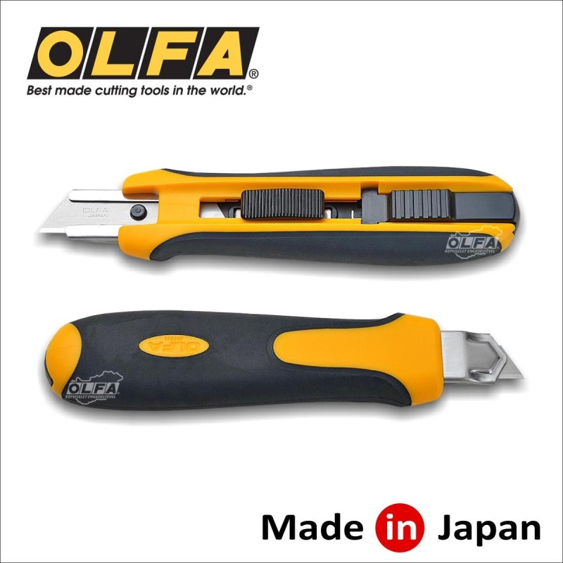Vágókés OLFA 18 mm trapéz penge, automata rögz. - ipari (UTC-1)