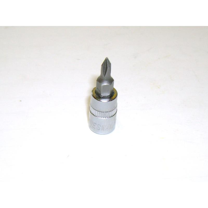 Rátűzőkulcs - crowa+bit 1/4' kereszt PH0 (S11H200)