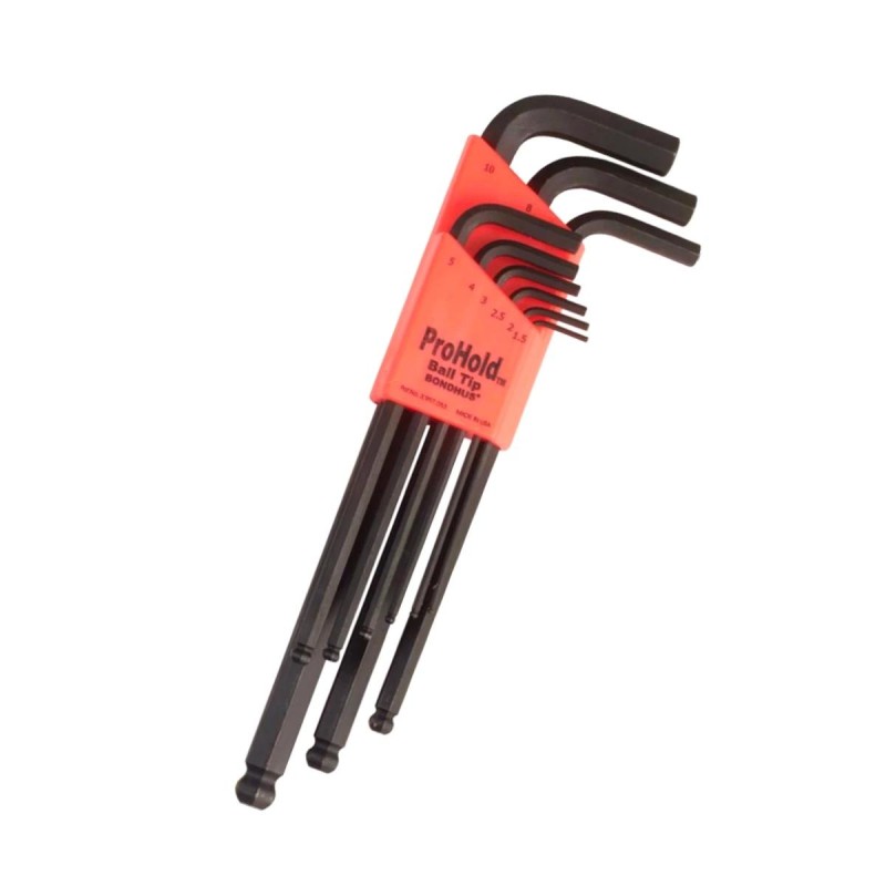 Imbuszkulcs klt. hosszú, gömbv. 1.5-10 mm ProHold - PBLX9M Bondhus (74999) Imbuszkulcs klt. hosszú, gömbv. 1.5-10 mm ProHold - PBLX9M Bondhus (74999)