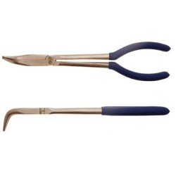 Fogó hosszúcsőrű - XXL hosszú 280 mm - 90°-os (BGS-412)