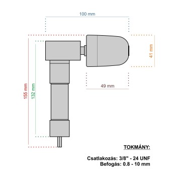 Gyorsbefogó fúrótokmány 90 fokos derékszögű (BGS-4847) Gyorsbefogó fúrótokmány 90 fokos derékszögű (BGS-4847)