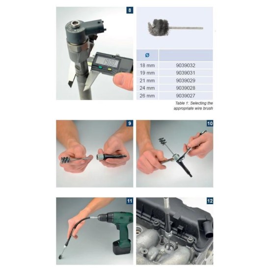 Pichler tartozék oldalfal tisztító kefe tartó adapter fúrógépbe - A (9039036)