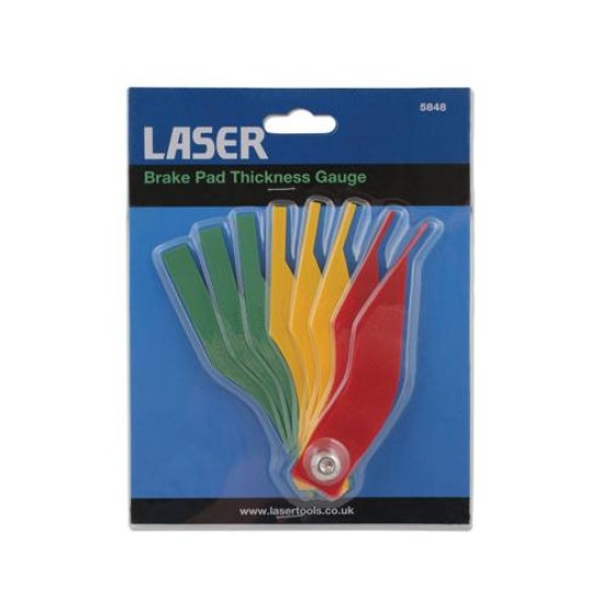 Fékbetét vastagságmérő szett - színjelőlt kivitel - Laser (LAS-5848)