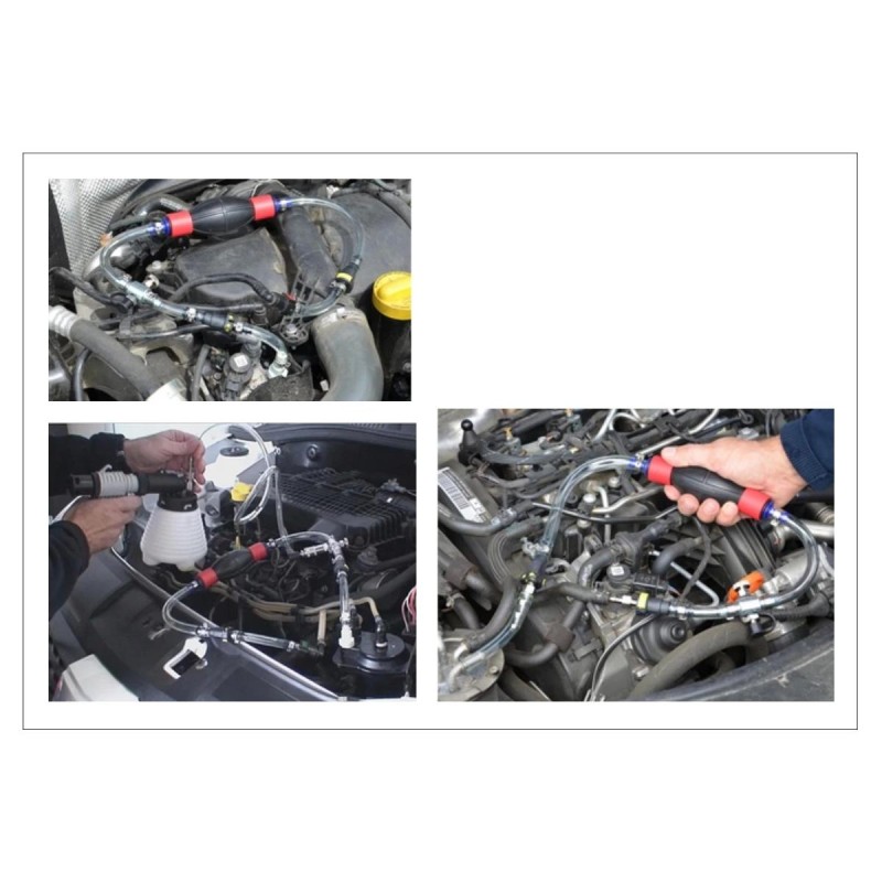 Hubitools HU12015 kézi dízel légtelenítő készlet